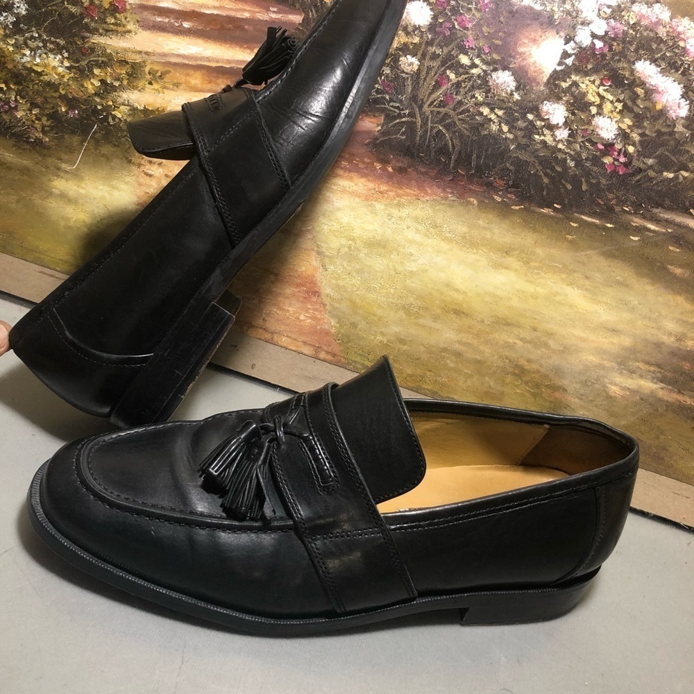 Johnson Murphy dress loafer designer luxury leather comfort work casual black - Picture 9 of 9